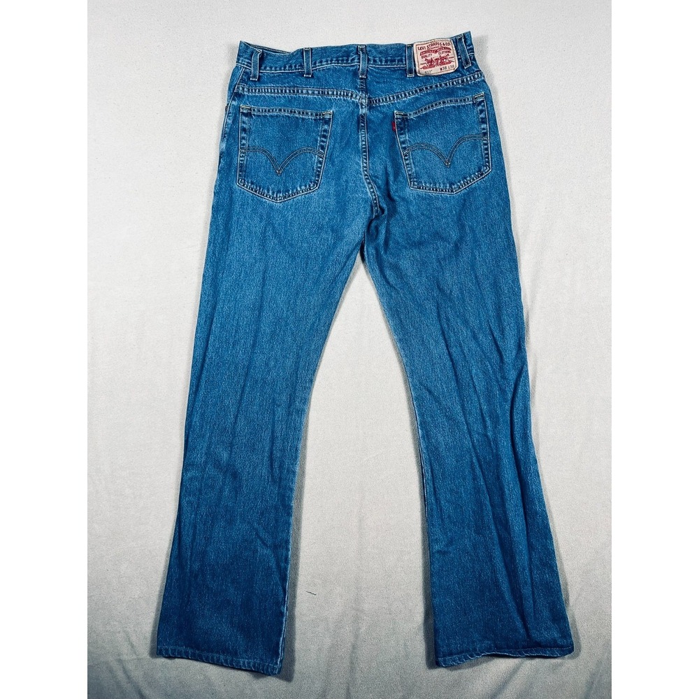 Levi's 517 Boot Cut Jeans Mens 38x38 (36x34 Actual) Blueโ Denim Medium Wash READ - Picture 2 of 15